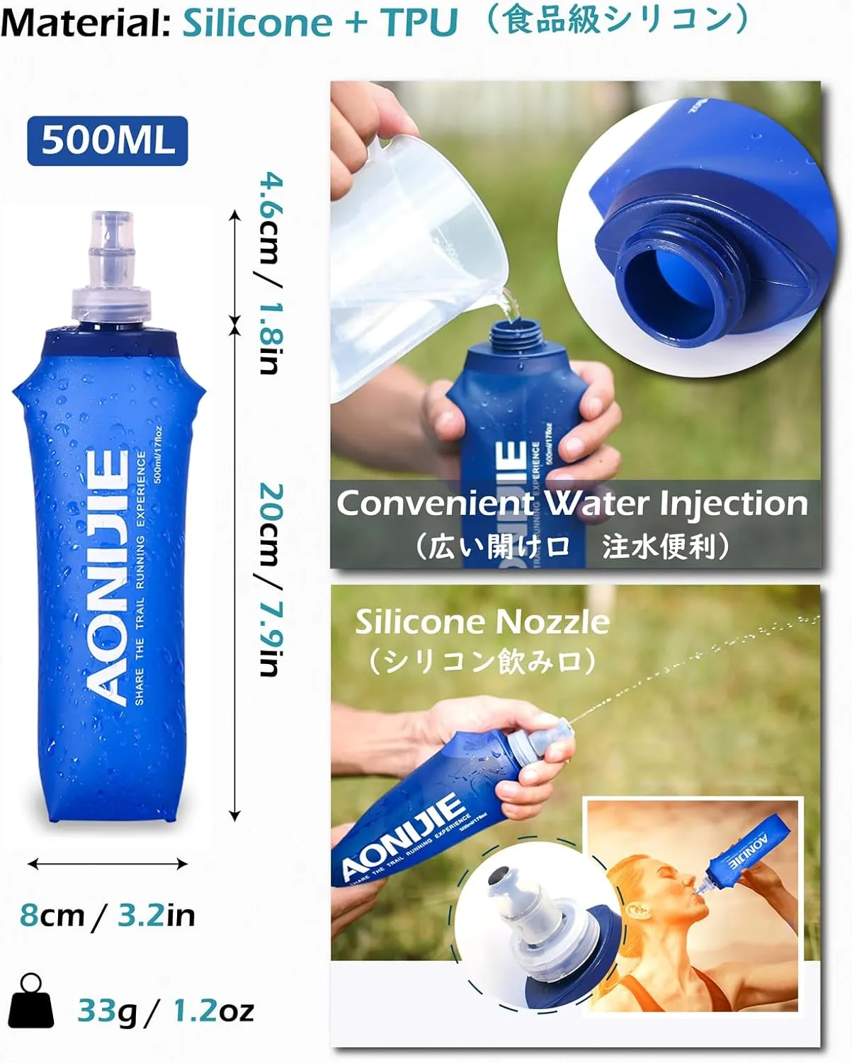 TRIWONDER Running Hydration Vest Water Pack Backpack for Women Men 5.5L 5L Runner Trail Race Marathon Cycling Hiking Jogging