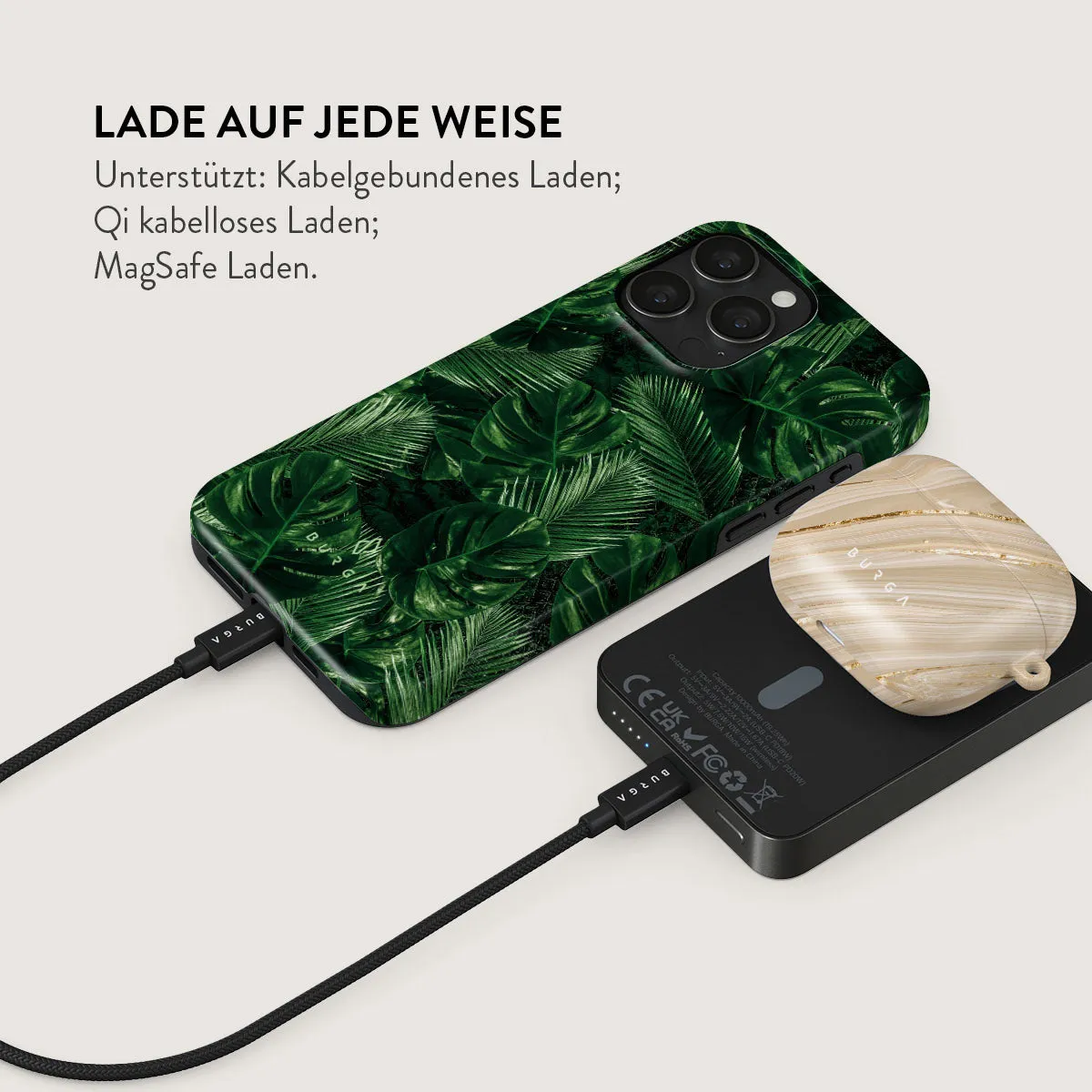 Tropical Garden - Magnetic Powerbank