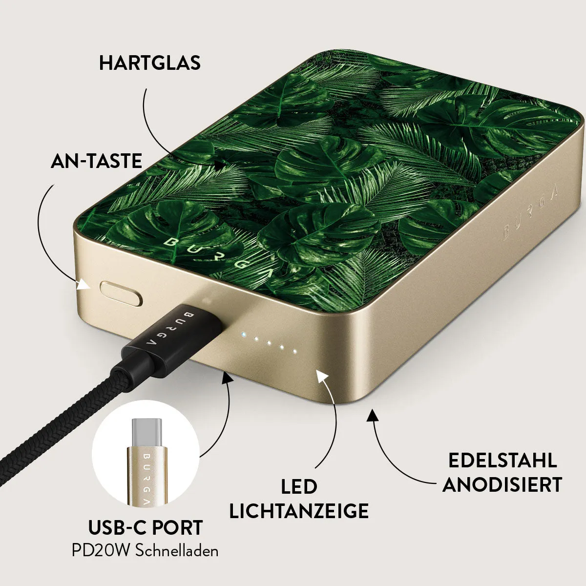 Tropical Garden - Magnetic Powerbank