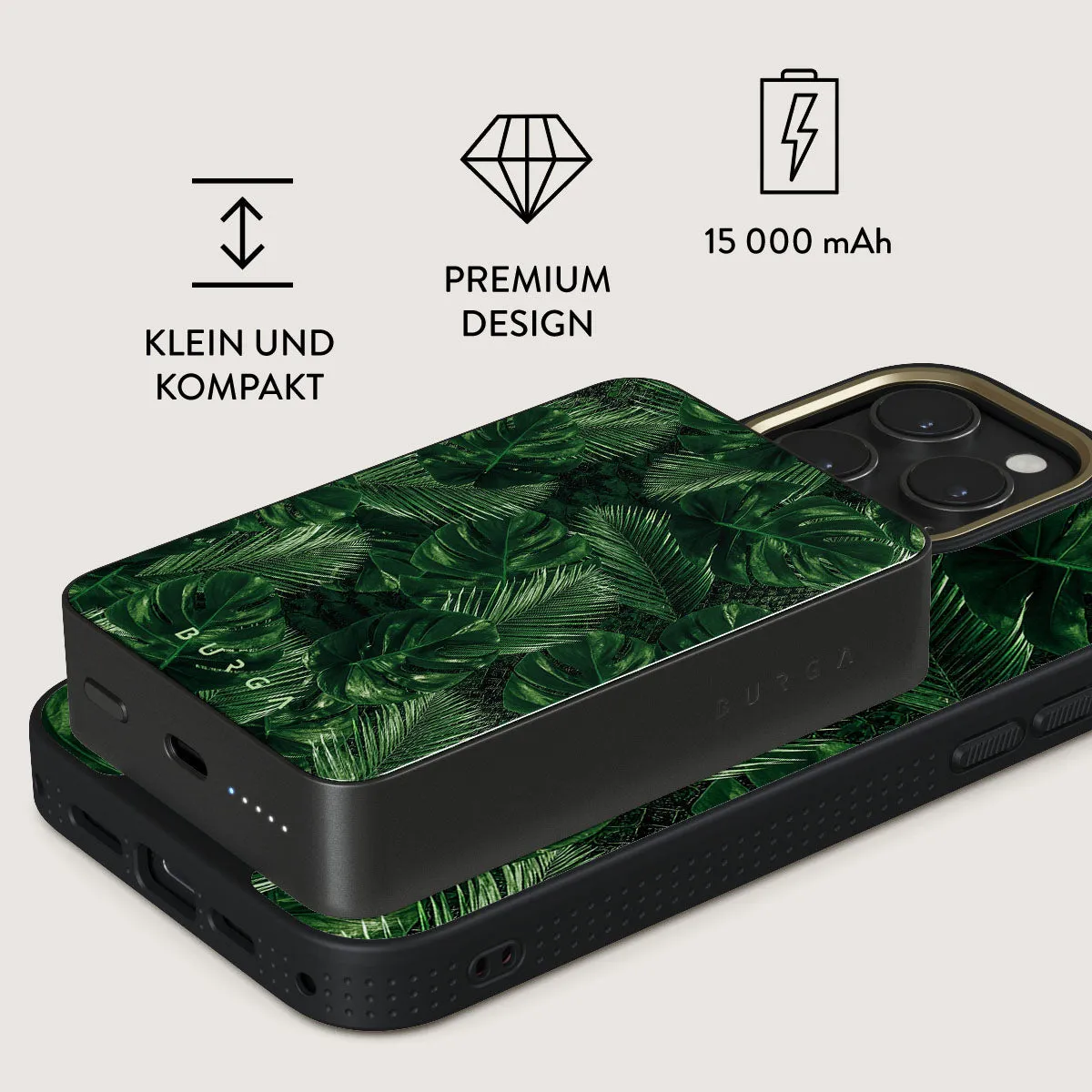 Tropical Garden - Magnetic Powerbank