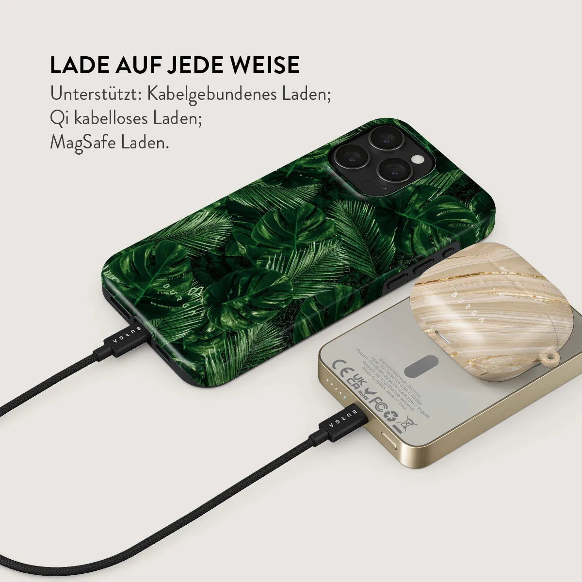 Tropical Garden - Magnetic Powerbank