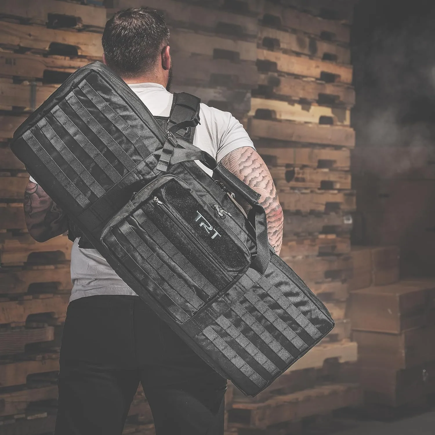 TRT Double Rifle Soft Case, Tactical Long Rifle Carrying Soft Protective Bag