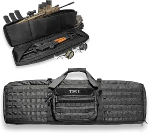 TRT Double Rifle Soft Case, Tactical Long Rifle Carrying Soft Protective Bag