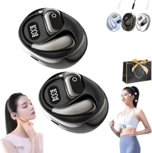 Truebuds Wireless Earbuds, Multi-language Smart Translation Bluetooth Headset, Language Translation Earbuds Real Time, Ai Headphones Language Translation, Open Air 5 Ows Translator(Black 2Pcs)