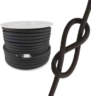 UIAA Static Climbing Rope 10.5mm, 60M(200FT) Nylon Kernmantle Rappelling Rope for Survival Rescue Cord Rock Mountaineering Climbing Hauling