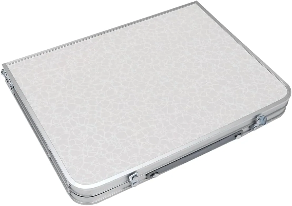 Ultra-Lightweight Folding Desk Aluminum BBQ Table Perfect for Outdoor Indoor Camping Picnic