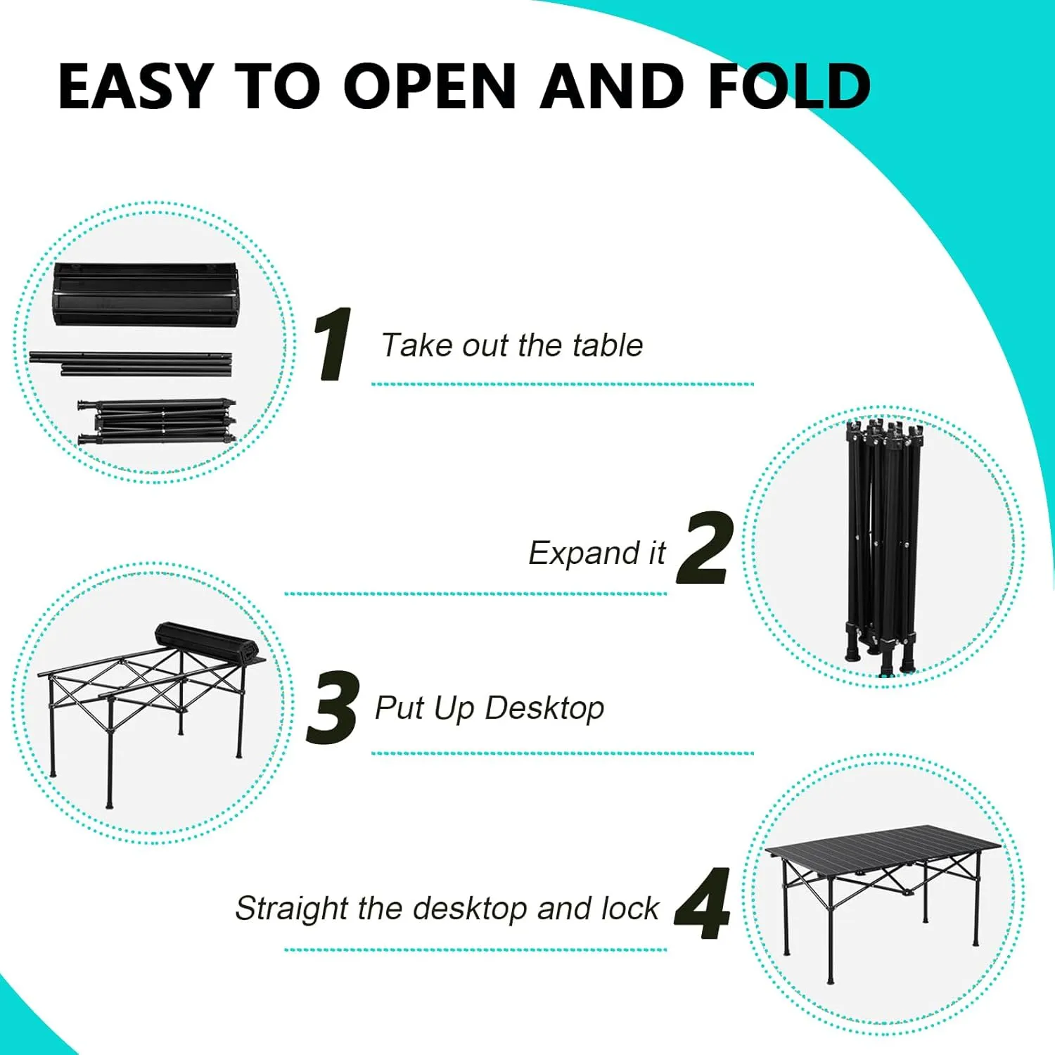 Ultralight Compact Camping Table, Foldable Aluminum Table with Carry Bag, Perfect for Beach, Travel, Boat, and Outdoor Adventures Light Yellow 50×53×50cm/19.7×20.9×19.7in