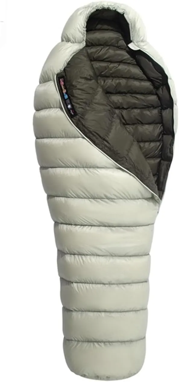 Ultralight Goose Down Mummy Sleeping Bag - 90% Down Fill, 860FP, Ideal for Winter Camping & Hiking
