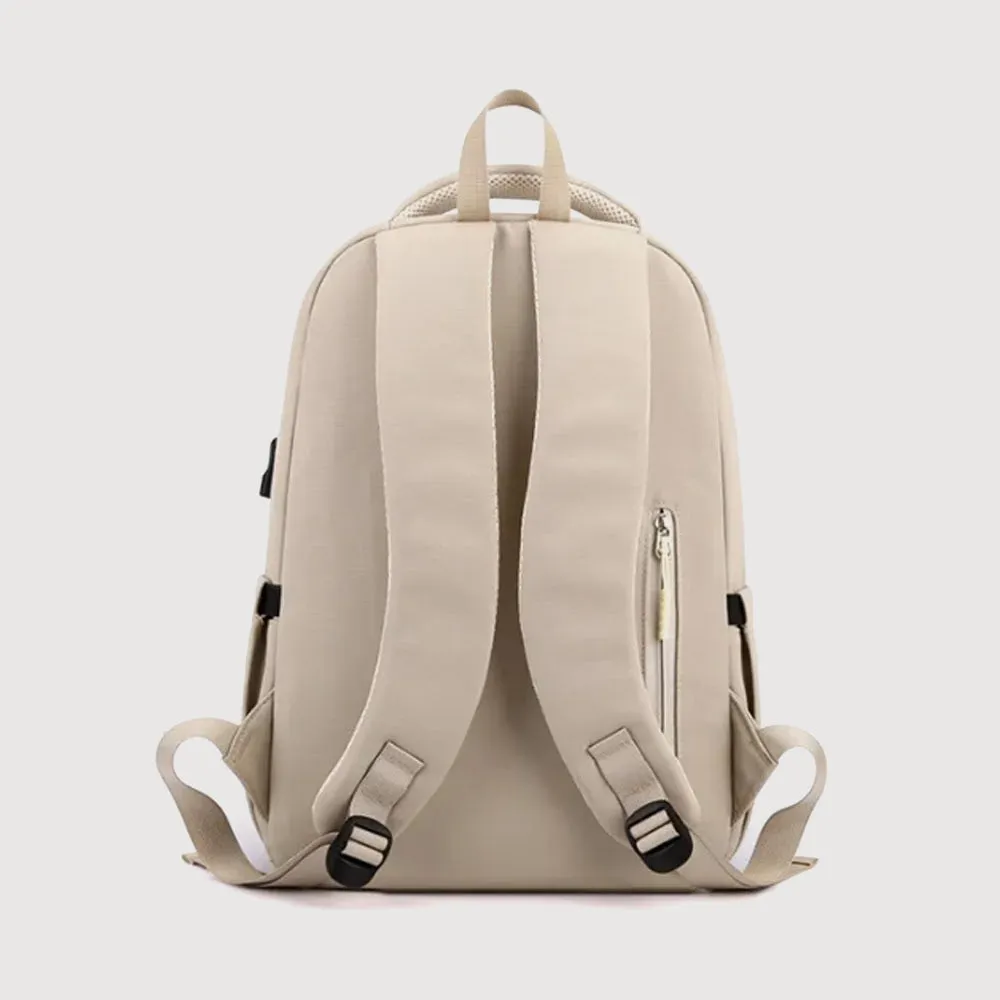 USB Charging Large Capacity Nylon School Travel Backpack