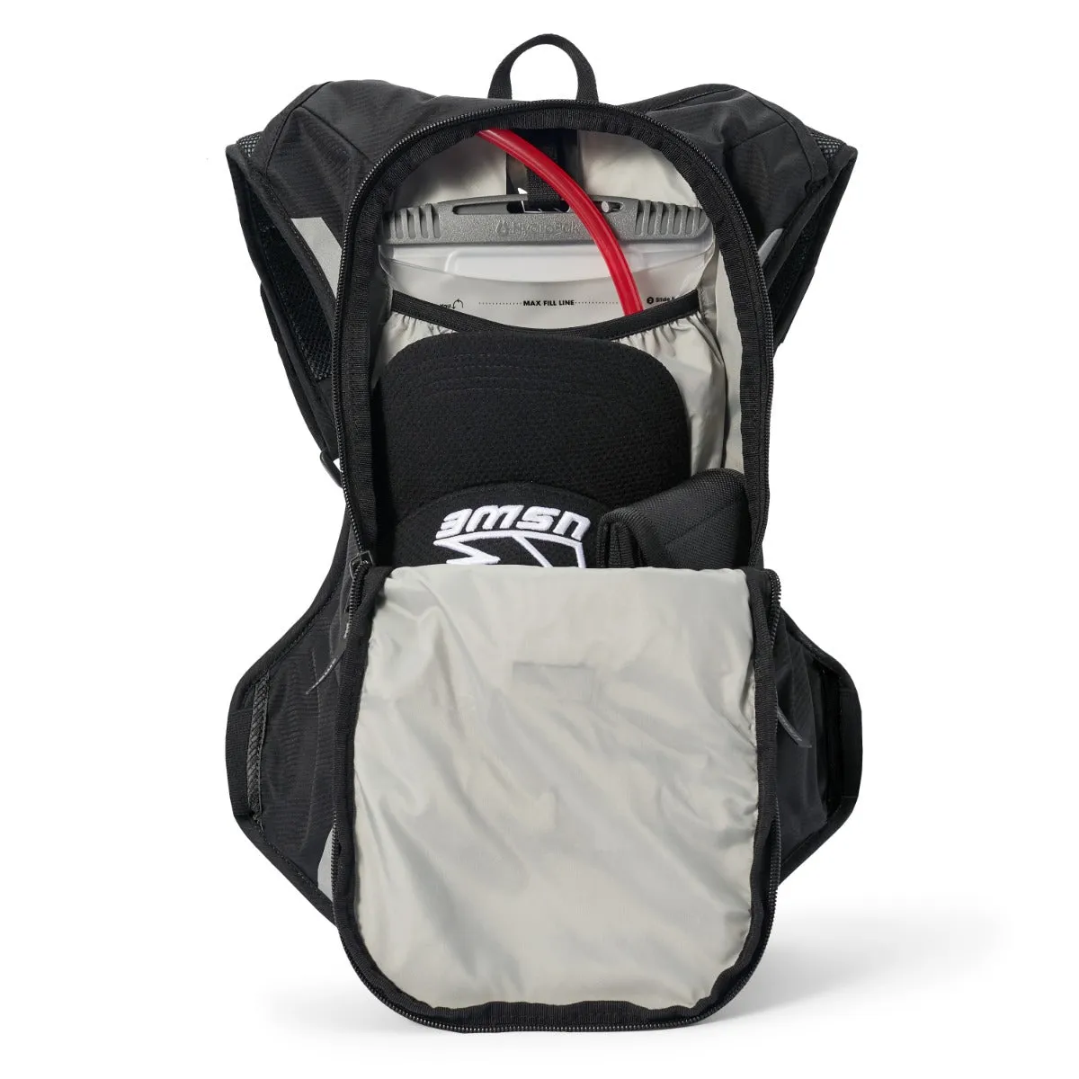 USWE Hydro 8L Hydration Pack - 8L Pack - 3L Bladder - Carbon Black