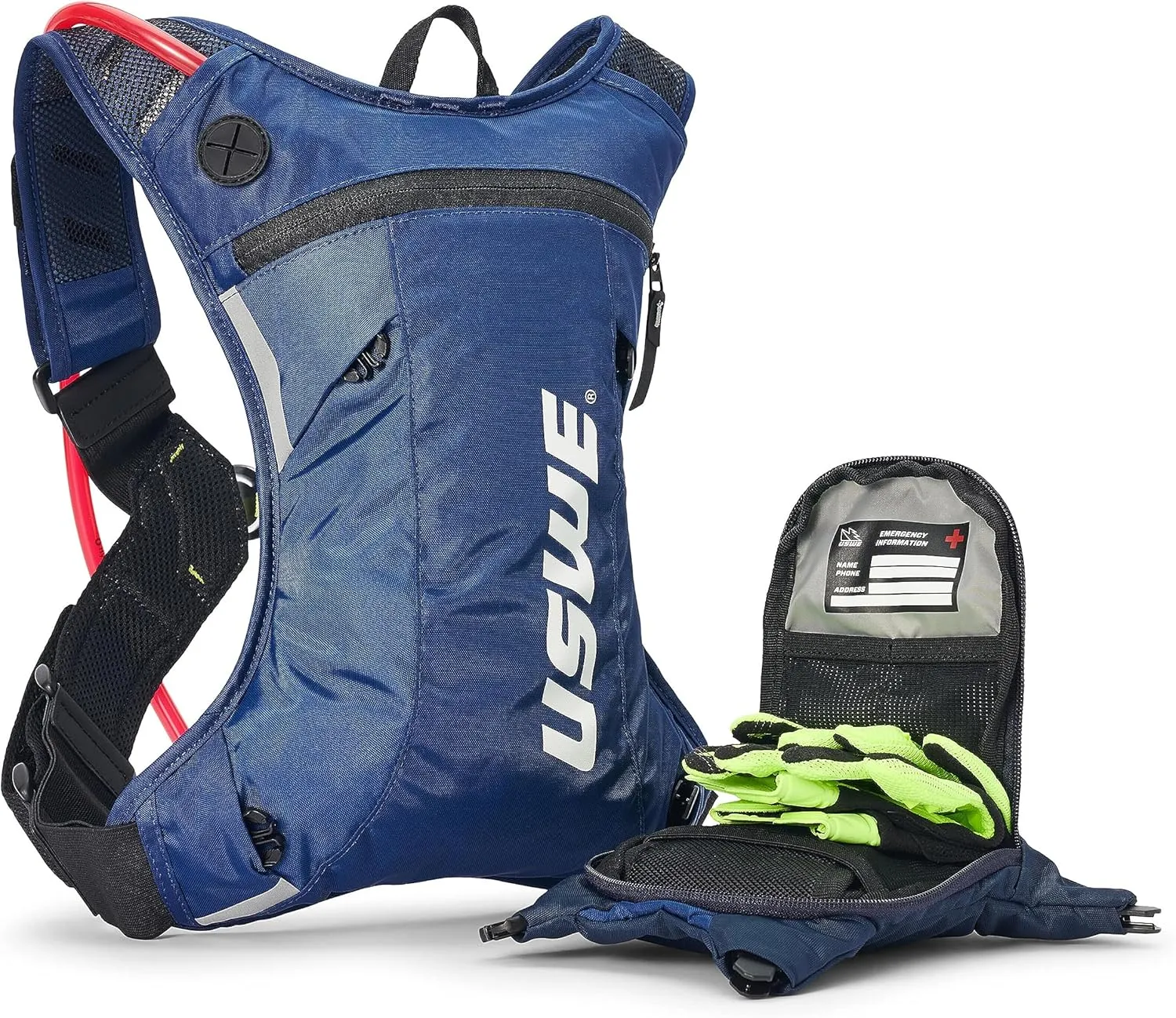 USWE Moto Hydro Hydration Pack - with Water Bladder, a High End, Bounce Free Backpack for Enduro and Off-Road Motorcycle