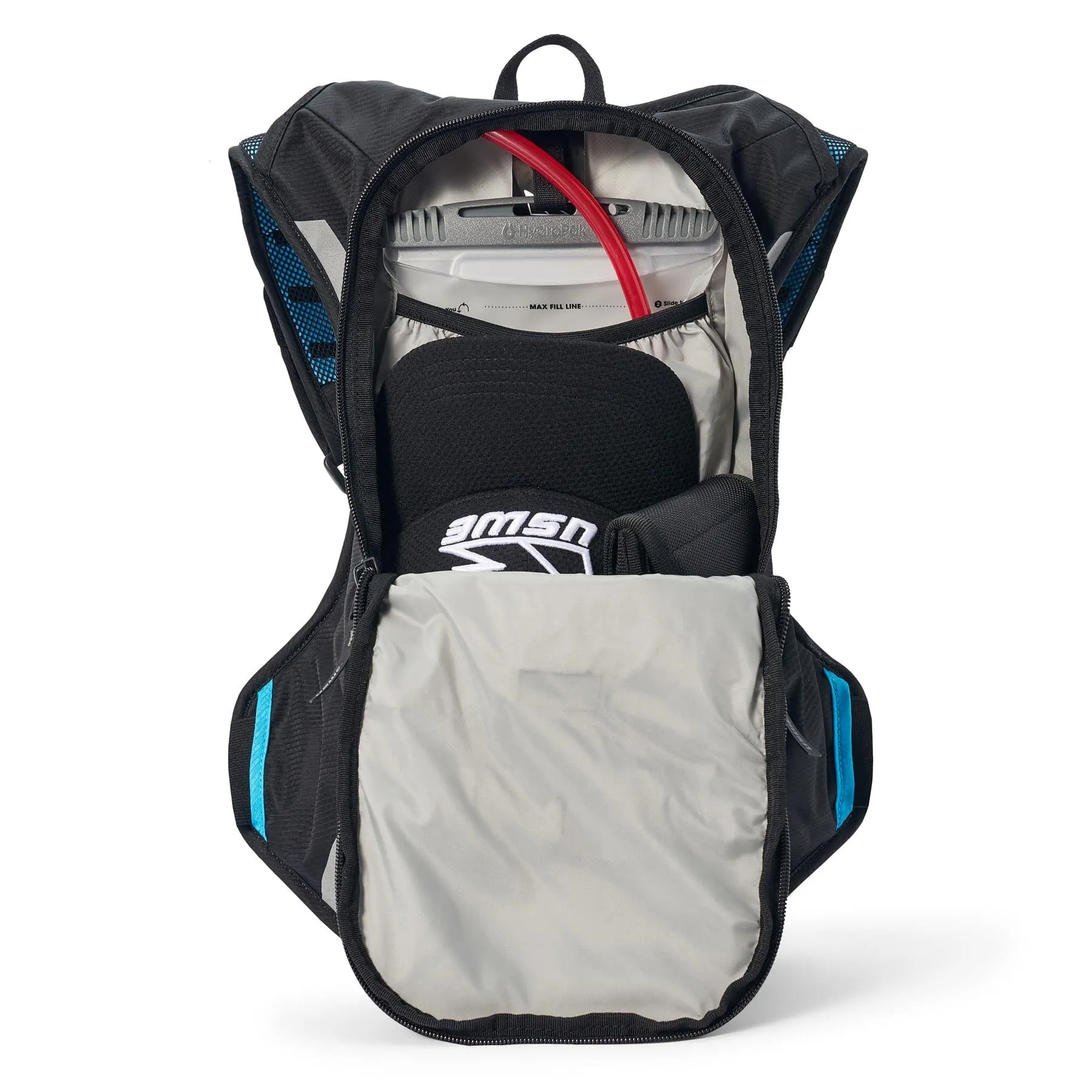 USWE MTB Hydro 8L Hydration System Backpack - Black/Horizon Blue