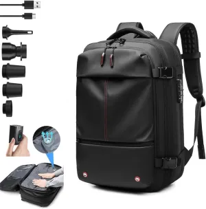 Vacpack Backpack, 60L Expandable Backpack with Vacuum Compression, Anti Theft, Water Resistent Travel Backpack ﻿