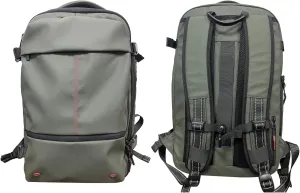 Vacuum Backpack - Water Expandable Vacpack with Vacuum Compression & 19 Inch Large Capacity, Anti Theft Backpack for Travel (Green)