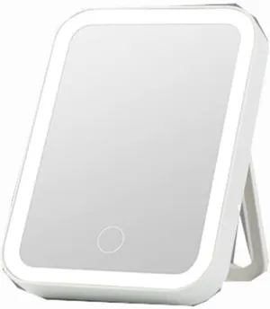 Vanity Mirror Makeup Mirror Touch Screen Light Portable Standing Folding VanityMagnifying Compect Cosmetics Mirror.