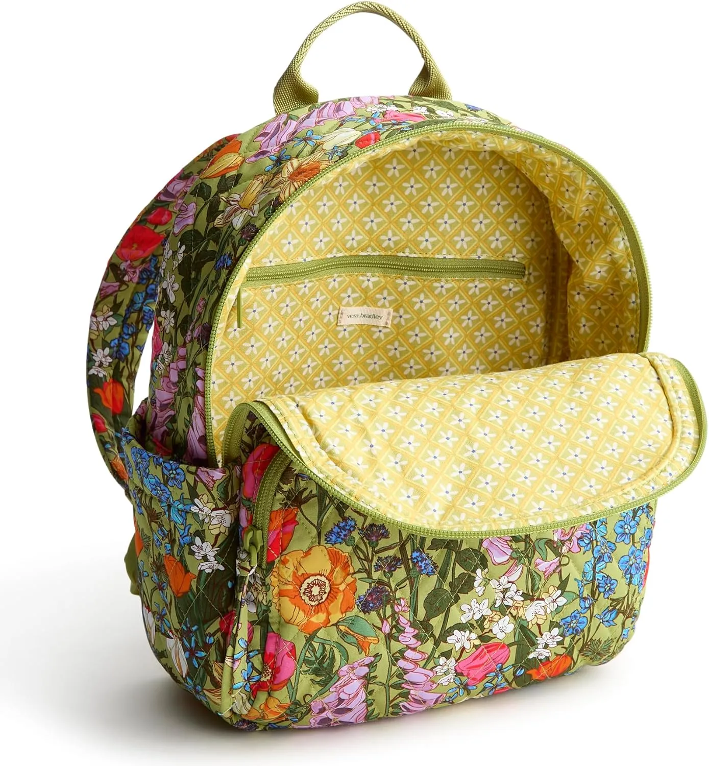 Vera Bradley Premium Cotton Small Banbury Backpack, Meadow Bouquet