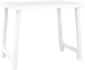 vidaXL Camping Table White 100% Polypropylene Medium Non-Slip