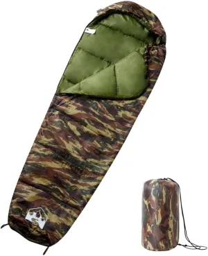 vidaXL Mummy Sleeping Bag for Adults Camping 3 Seasons