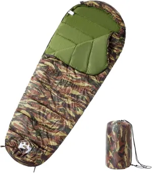 vidaXL Mummy Sleeping Bag for Adults Camping 3 Seasons