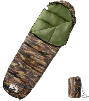 vidaXL Mummy Sleeping Bag for Adults Camping 3 Seasons