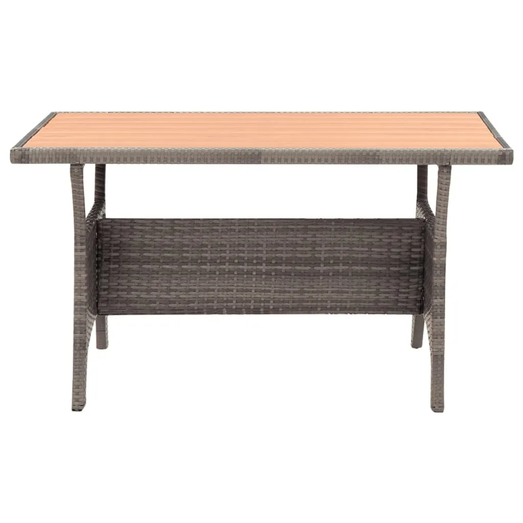 vidaXL Outdoor Dining Table Patio Table Garden Wicker Furniture PE Rattan