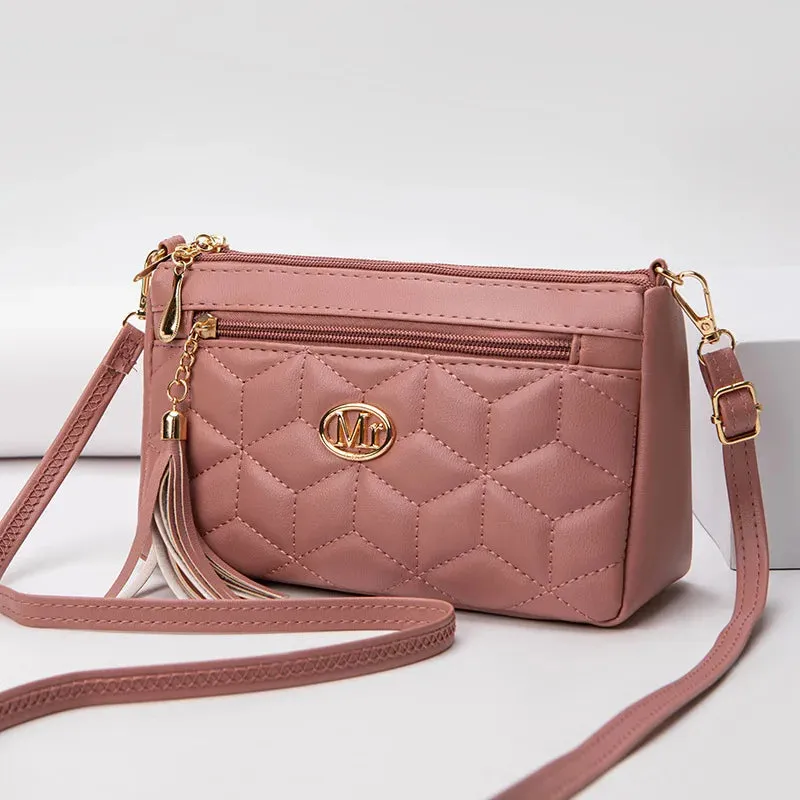 VIOLA | Double Zipper Crossbody Bag