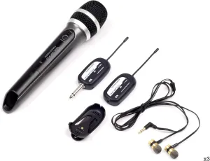VocoPro SingAndHear-Trio - All-In-One Wireless Microphone/ Wireless In-Ear Receiver System