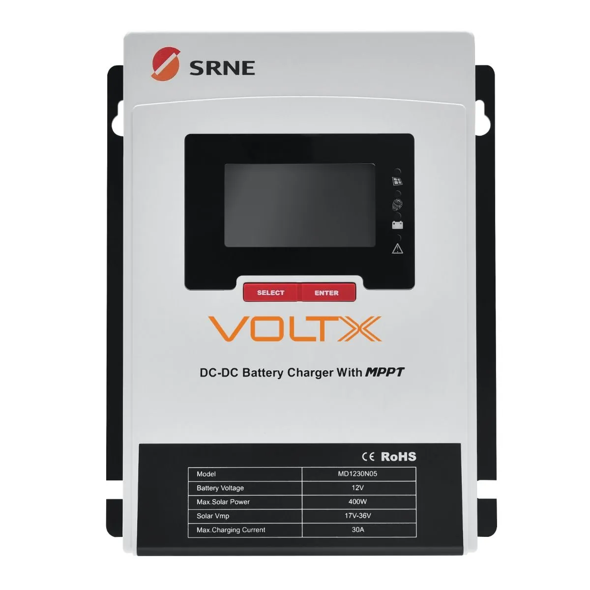 VoltX SRNE 12V 30A MPPT Battery Charger with Bluetooth