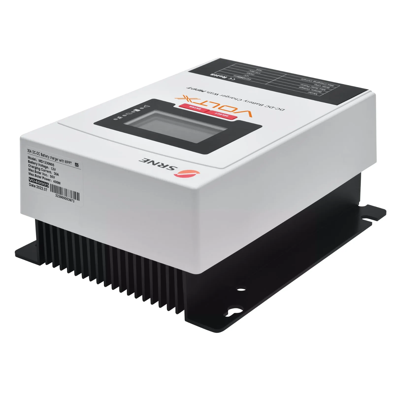 VoltX SRNE 12V 30A MPPT Battery Charger with Bluetooth