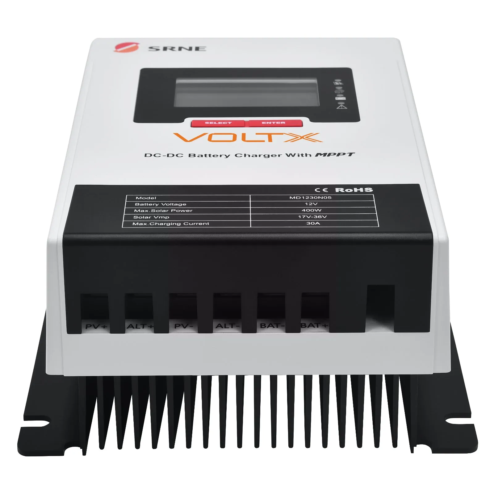 VoltX SRNE 12V 30A MPPT Battery Charger with Bluetooth