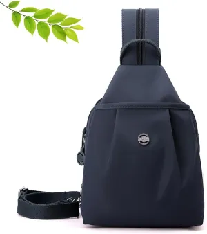Vovtva Backpack Chest Bags Double Zipper Large Capacity, Street-Lite-Chic Versatile Travel Bag,Multi-Compartment Backpack (Blue2)