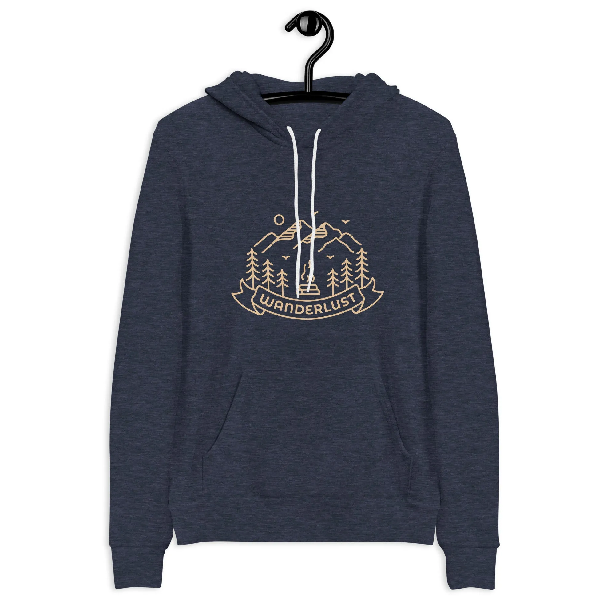 Wanderlust Large Design Lightweight Hoodie