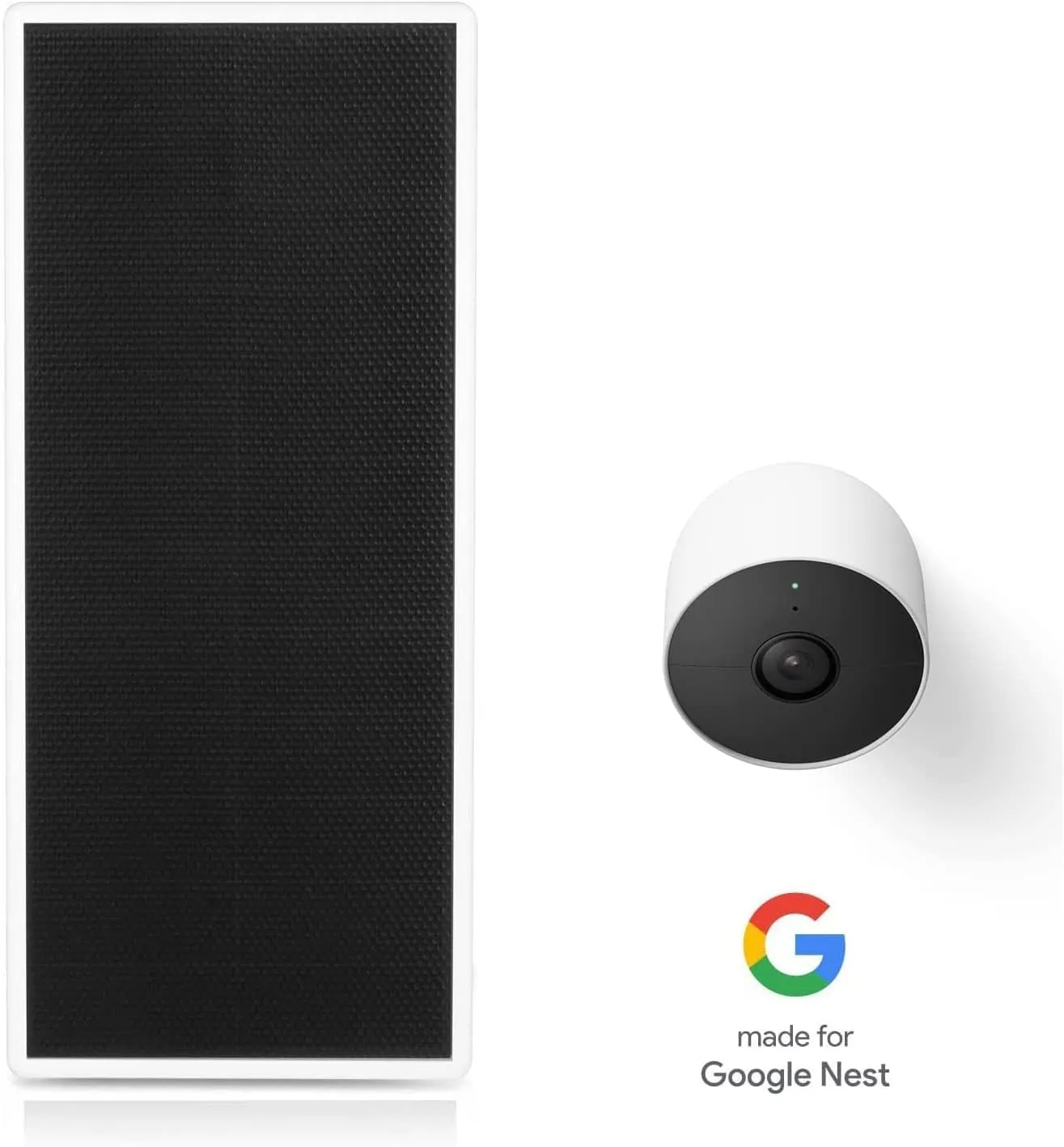Wasserstein Premium Solar Panel, Solar Panel Charger for Google Nest Cam Outdoor or Indoor, Battery - 3.5W Solar Power - Made for Google Nest