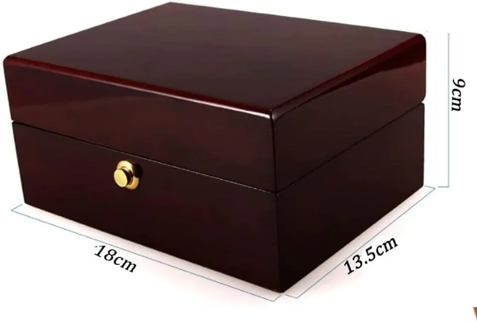 Watch Case Watch Roll Solid Wood Jewelry Box Watch Box Jade Bracelet Watch Storage Box, Vintage Jewelry Storage Box with Lock Watch Box Watch Winder