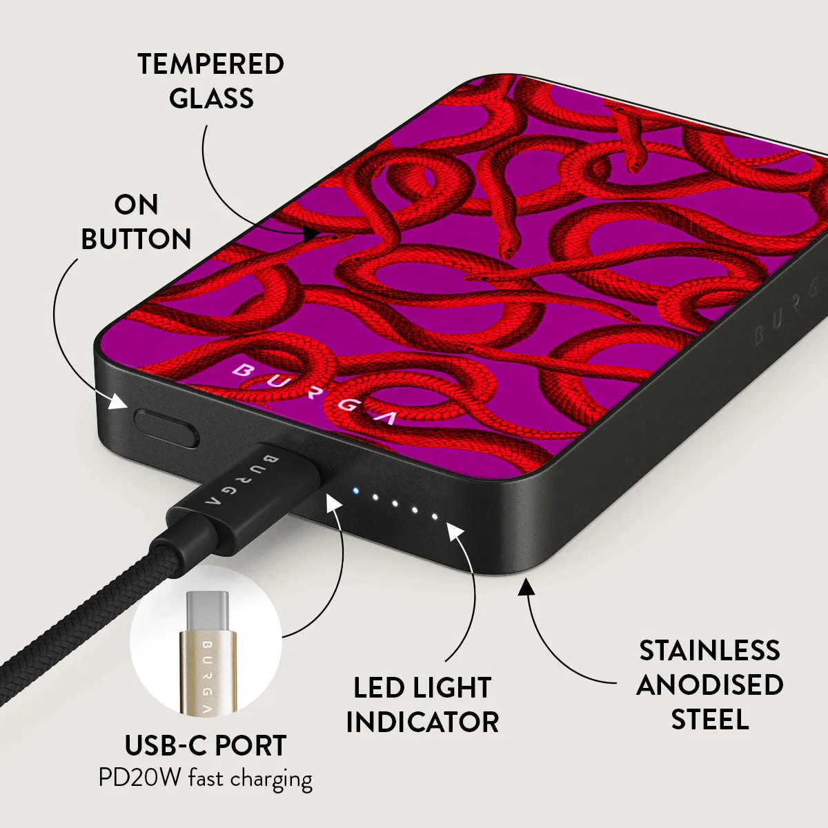 Watch Out - Magnetic Power Bank