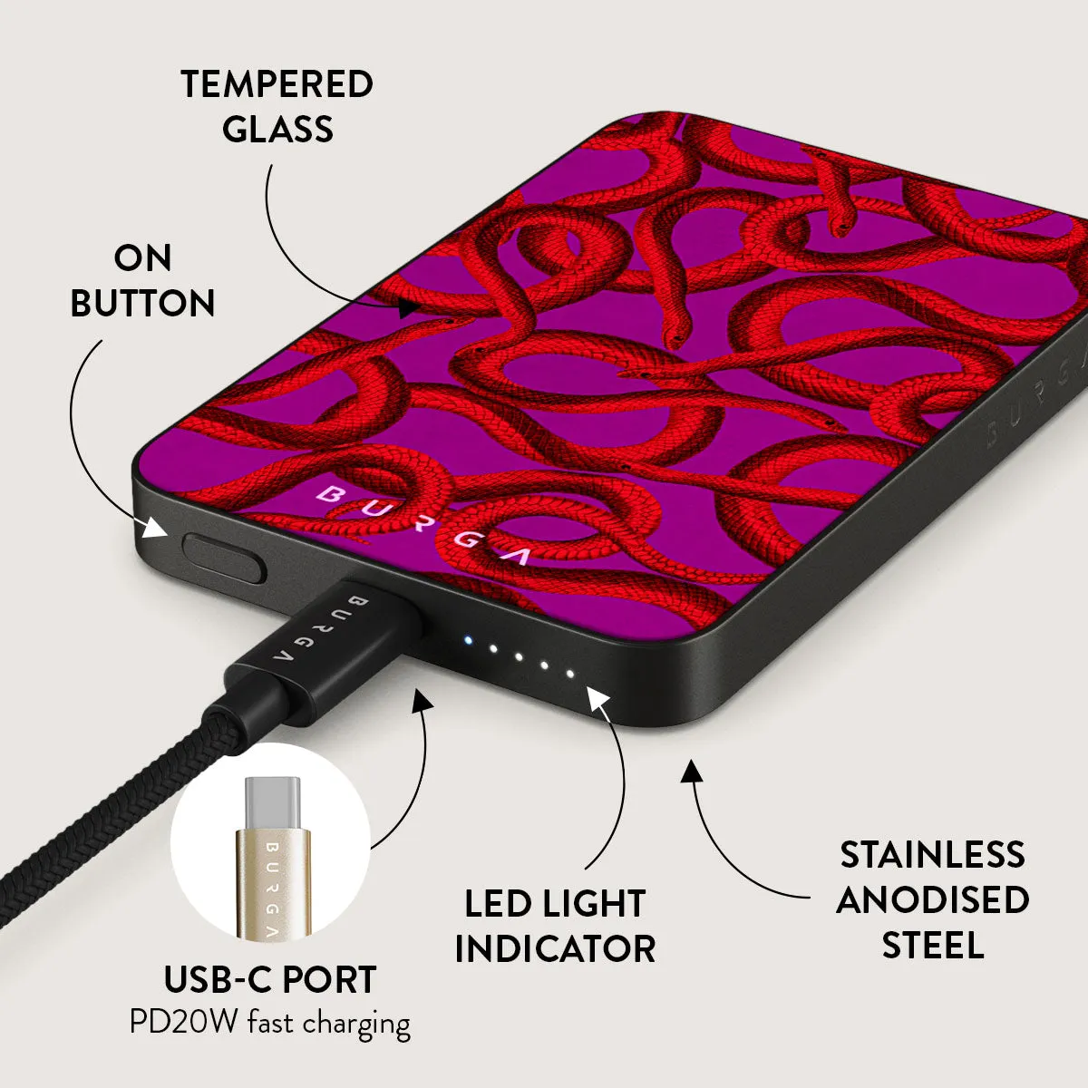 Watch Out - Magnetic Power Bank