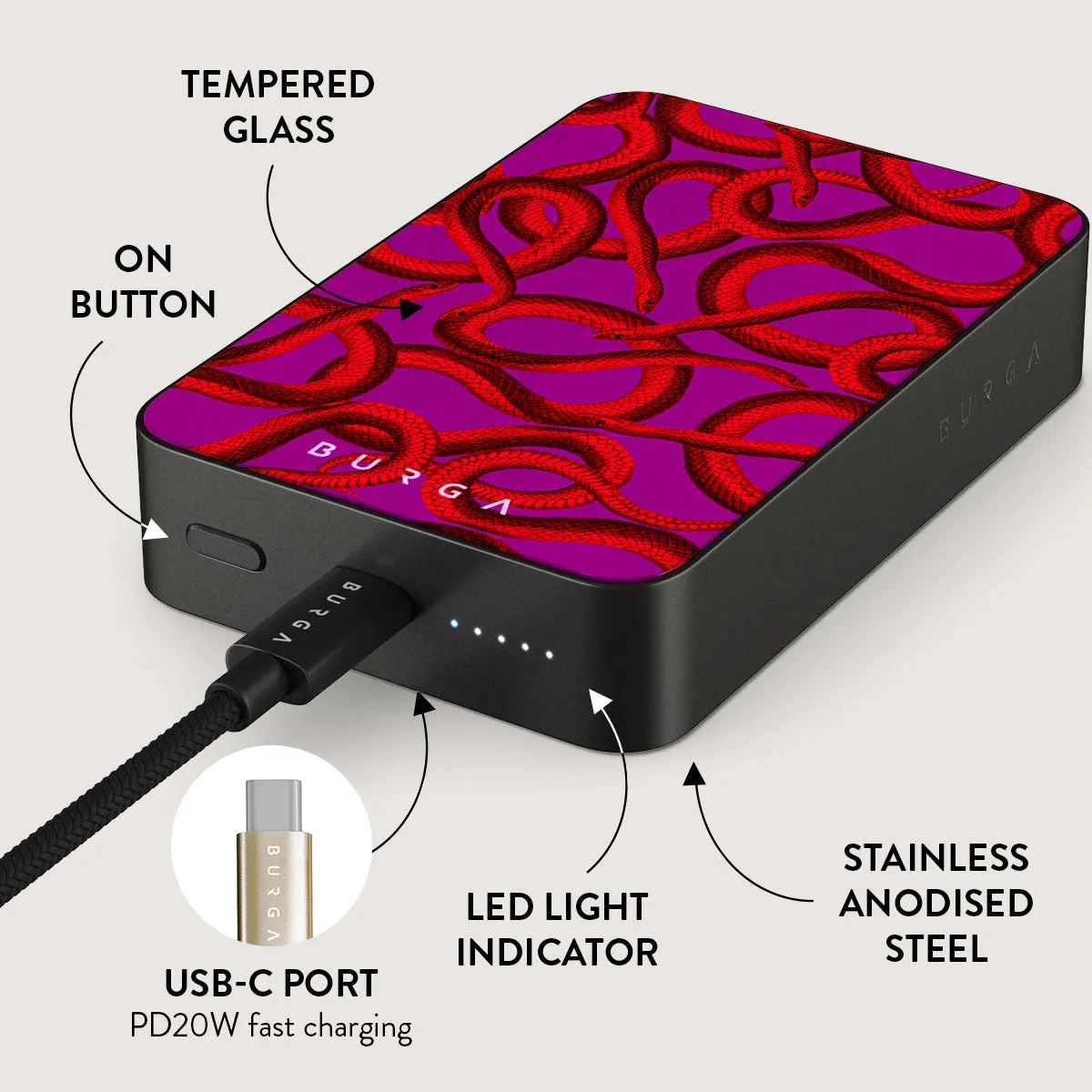 Watch Out - Magnetic Power Bank
