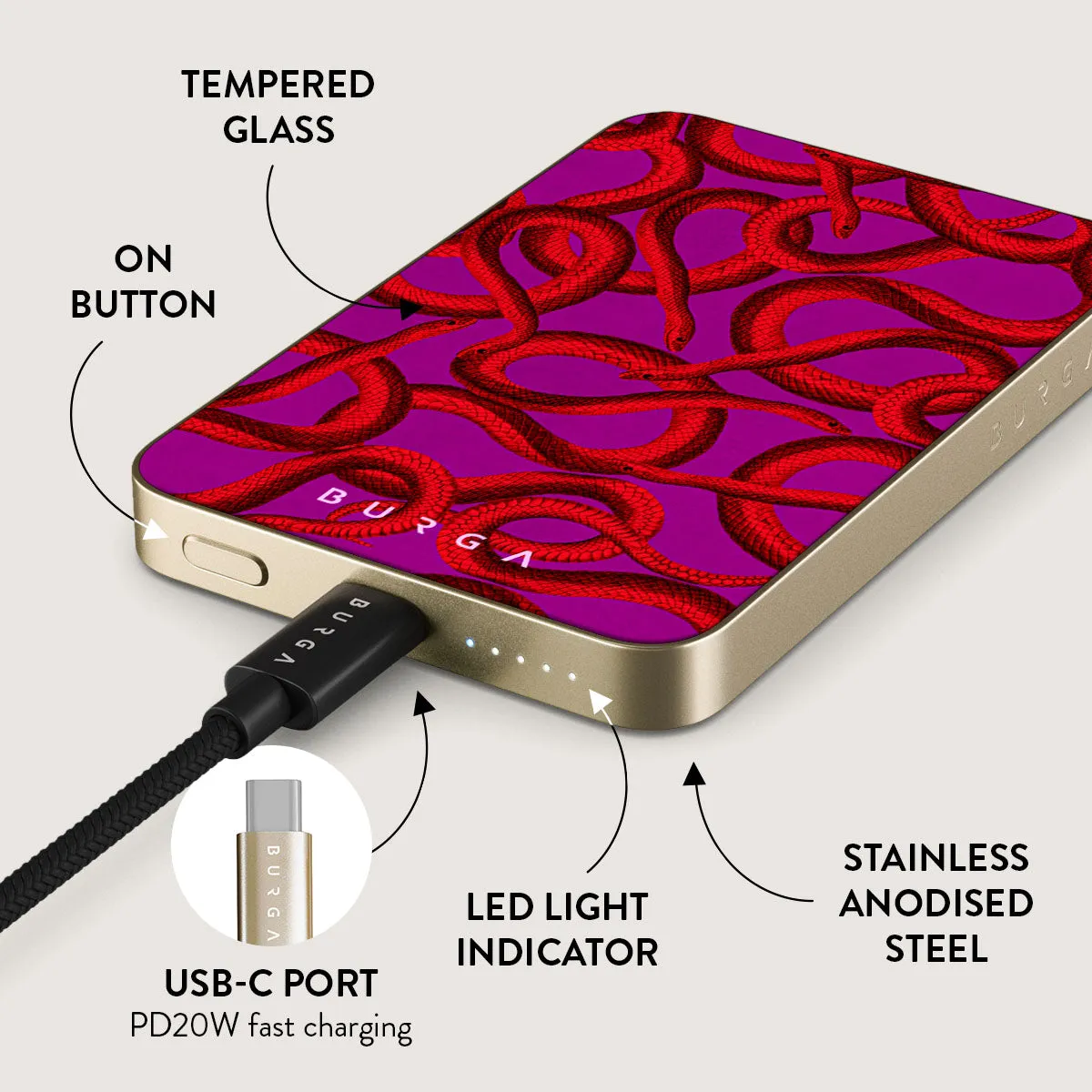Watch Out - Magnetic Power Bank