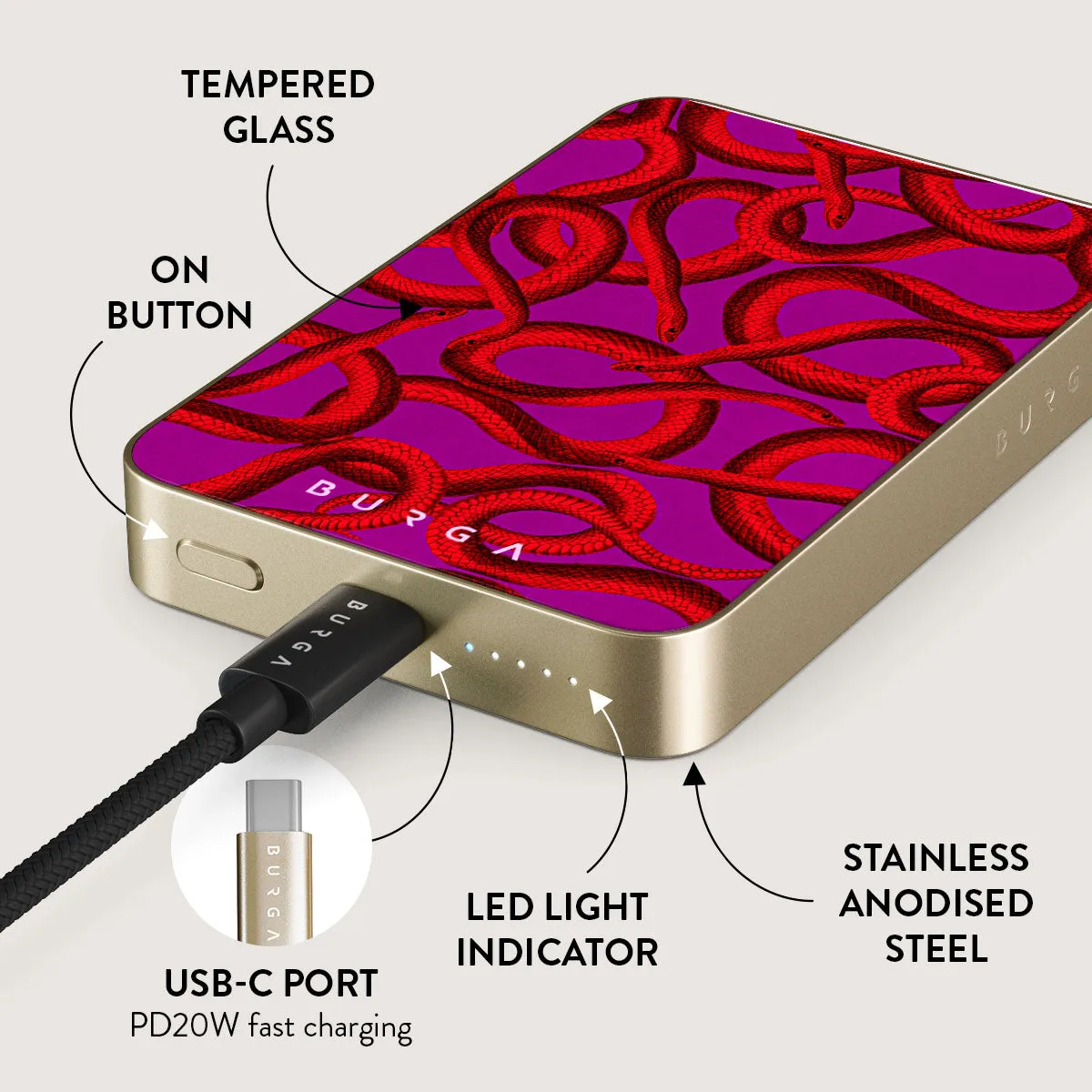 Watch Out - Magnetic Power Bank