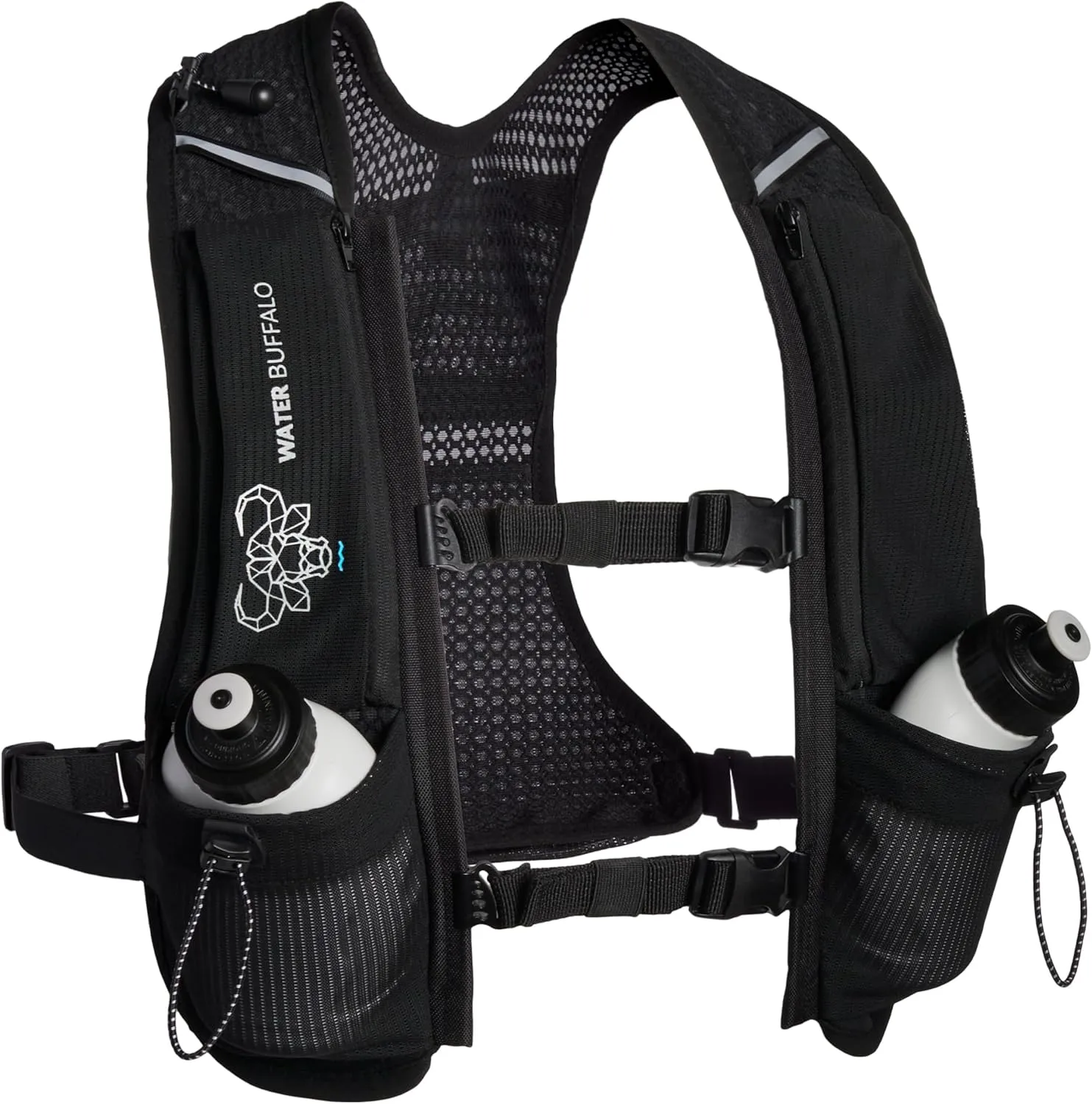 Water Buffalo Hydration Running Vest - Quiver Hydration Vest - Running Hydration Vest with Dual Water Bottles - Lightweight Water Backpack for Running,