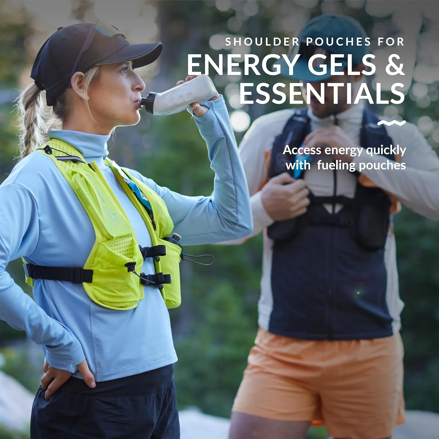 Water Buffalo Hydration Running Vest - Quiver Hydration Vest - Running Hydration Vest with Dual Water Bottles - Lightweight Water Backpack for Running,