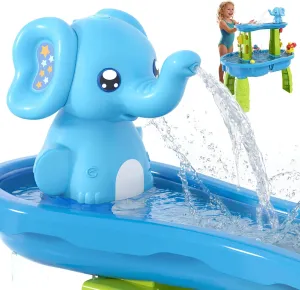Water Table Pump Continuous Flow, Rechargeable Cordless Pump for Water Table, Portable Water Table Accessories Summer Outdoor Outside Backyard Fun Toys Gifts for Toddlers Kids, Blue