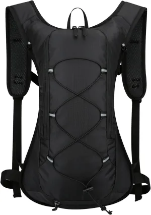 Waterproof Breathable Running Vest, Running Hydration Vest, Running Water Vest with Reflective Strip, Zipper Running Backpack for Hiking, 16.1x11.4x3.9