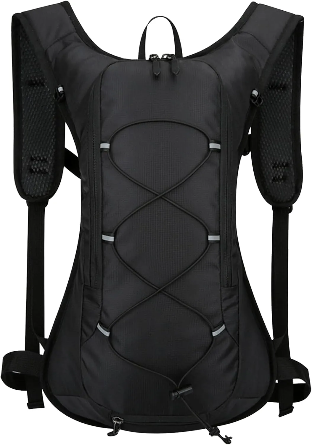 Waterproof Breathable Running Vest, Running Hydration Vest, Running Water Vest with Reflective Strip, Zipper Running Backpack for Hiking, 16.1x11.4x3.9