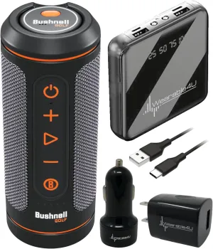 Wearable4U - Bushnell Wingman 2 GPS Golf Speaker with Power Pack Bundle