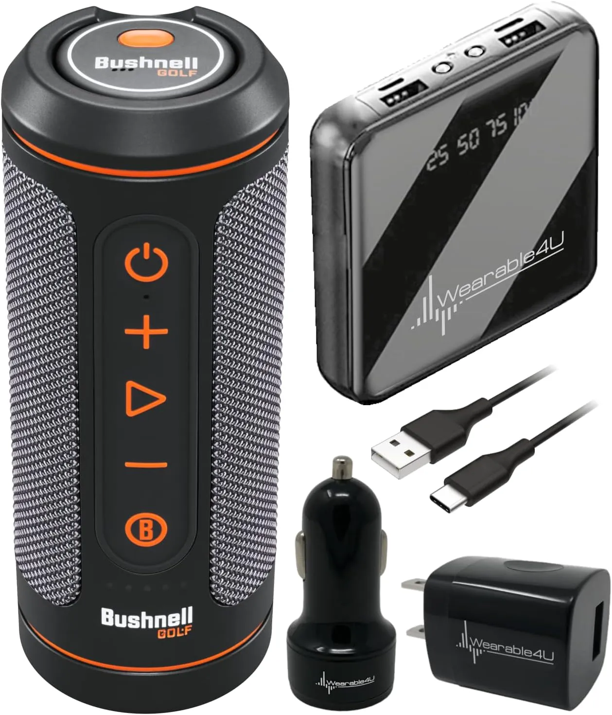 Wearable4U - Bushnell Wingman 2 GPS Golf Speaker with Power Pack Bundle