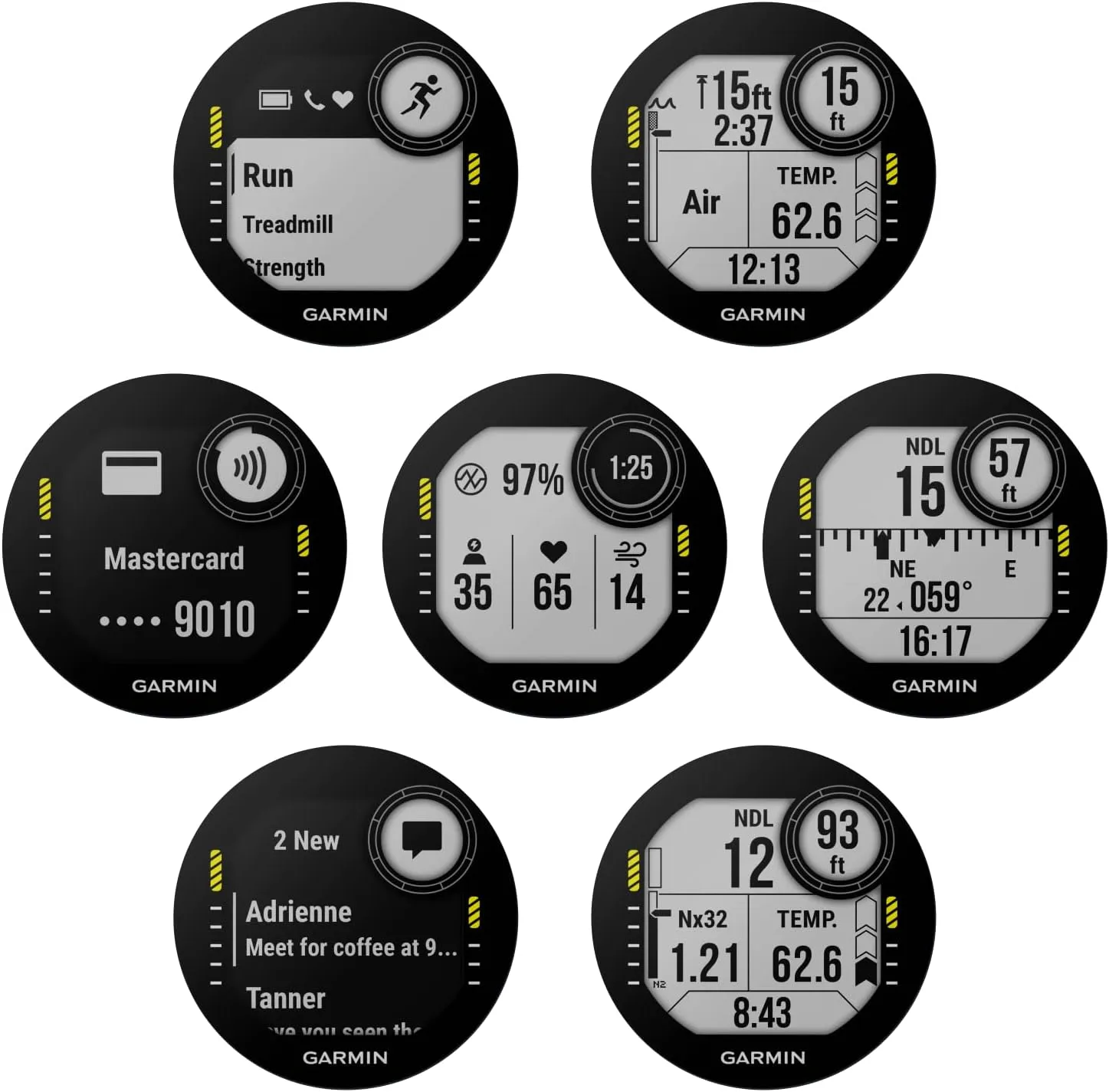 Wearable4U - Garmin Descent G1 Rugged Dive Computer, Multiple Dive Modes, Powder Gray with Power Bundle