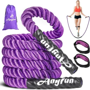 Weighted Jump Rope Fitness Equipment for Women Adult Jumprope for Strength Training Weight Loss Shape Body Total Body Workout Skipping Rope Home Gym Jumping Rope