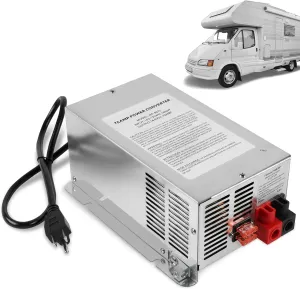 WF-9875 75 Amp RV Power Converter/Charger, Deck-Mounted Smart 3-Stage Power Converter, Replacement for WF-9800 Series WF-9875-AD-CB, WF-9875-MBA Power Converter for RV Camper Trailer Motorhome
