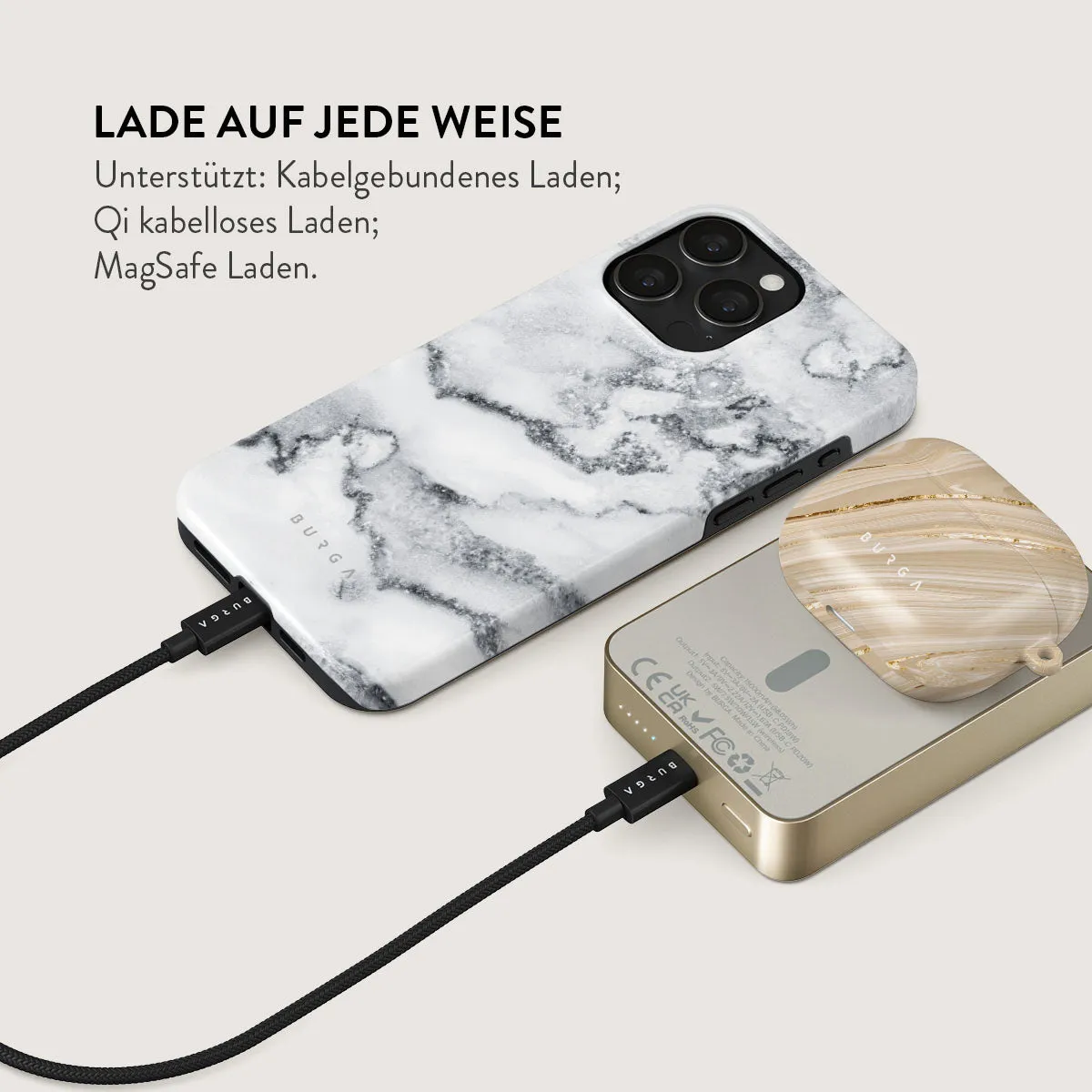 White Winter - Magnetic Powerbank